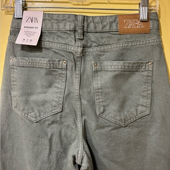 Zara Green Jeans NWT - Picture 9 of 11